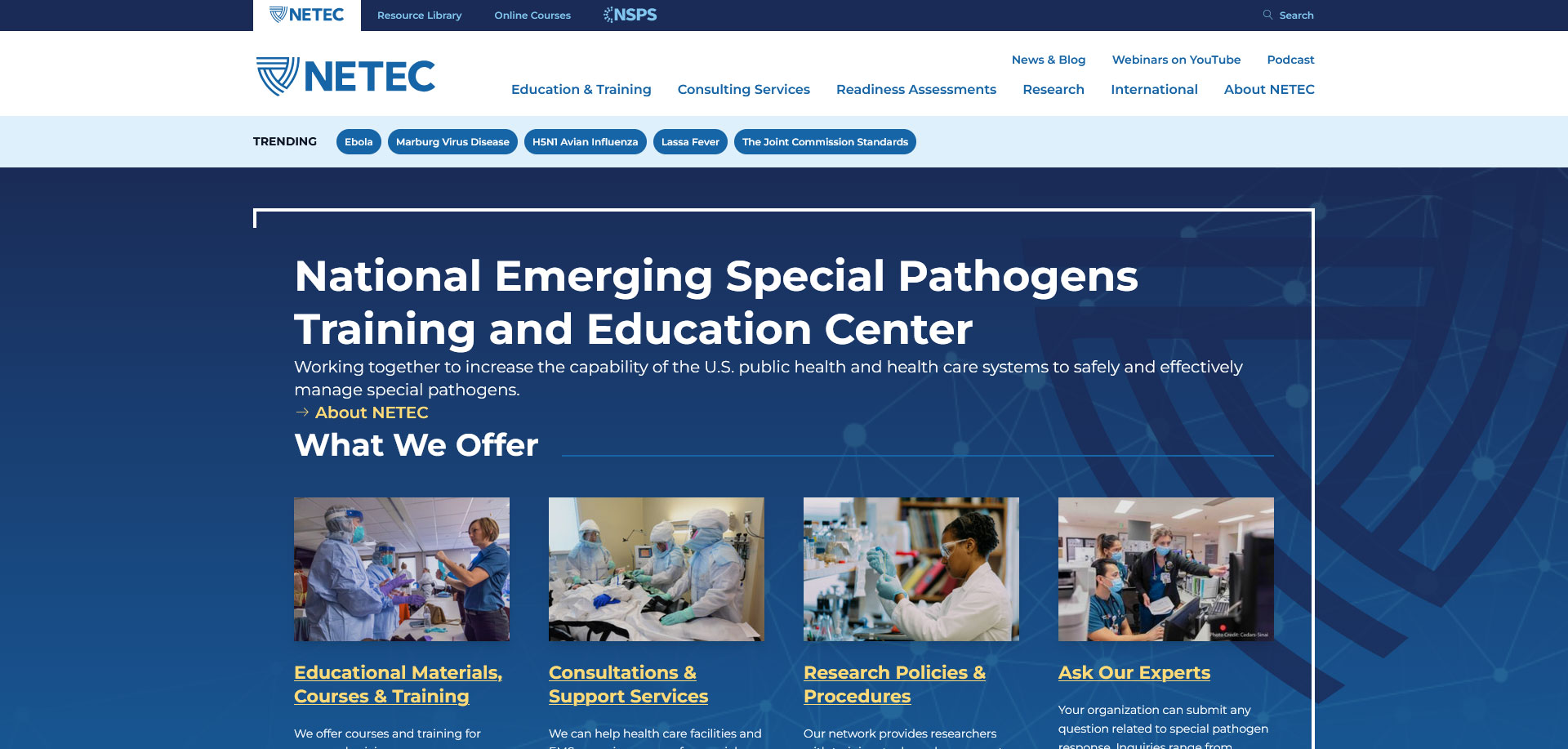 National Emerging Special Pathogens Training and Education Center